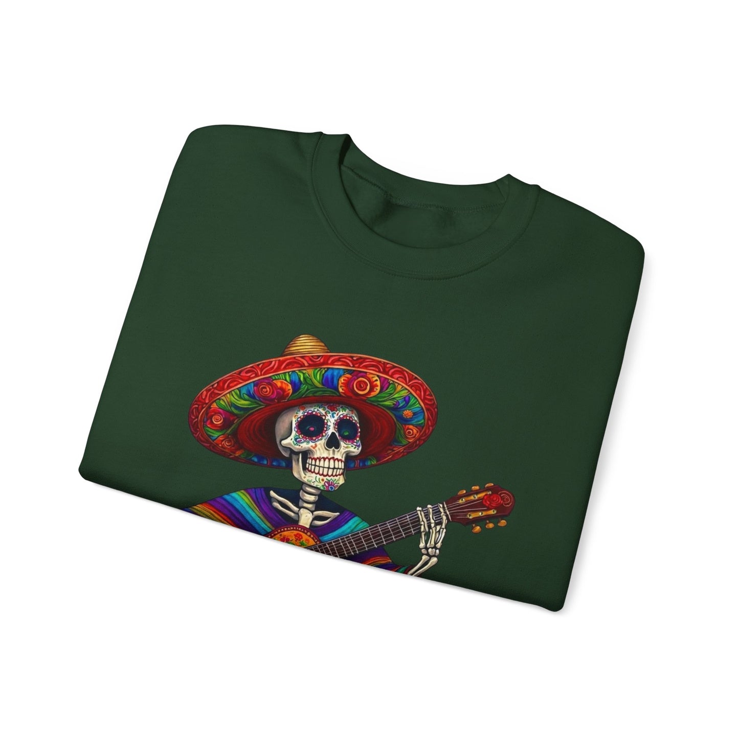 Day of the Dead Skeleton Guitar Sweatshirt