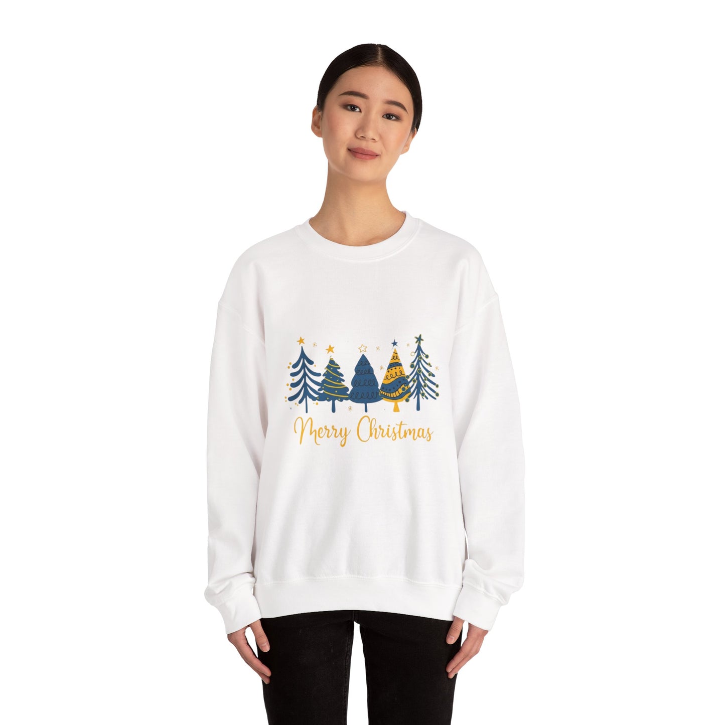 Christmas Tree Crewneck Sweatshirt — Merry Christmas Holiday Pullover