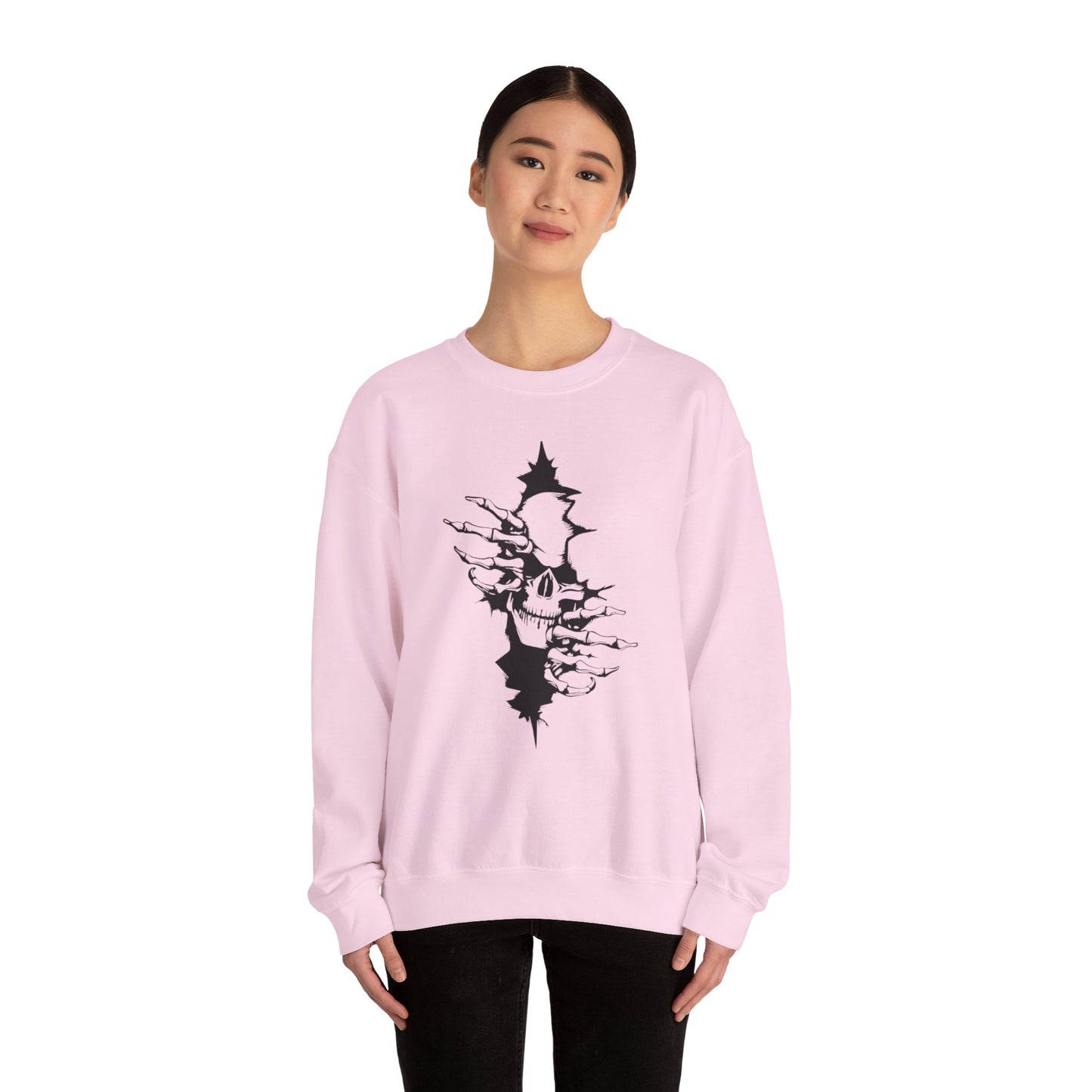 Skull Rip Crewneck Sweatshirt