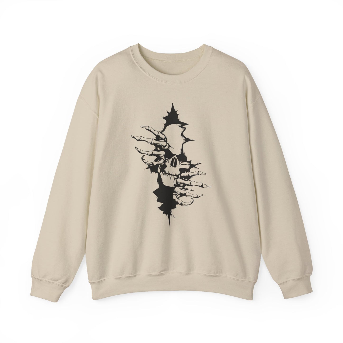 Skull Rip Crewneck Sweatshirt
