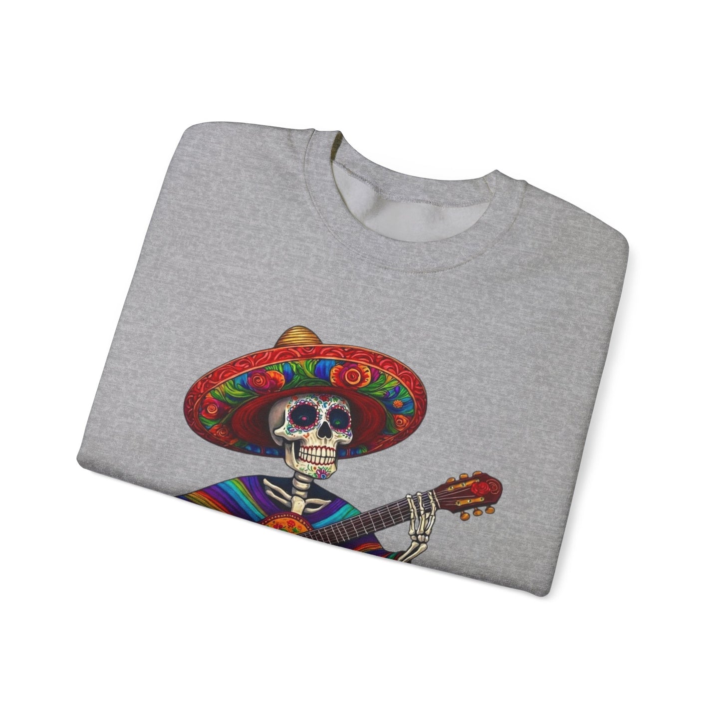 Day of the Dead Skeleton Guitar Sweatshirt