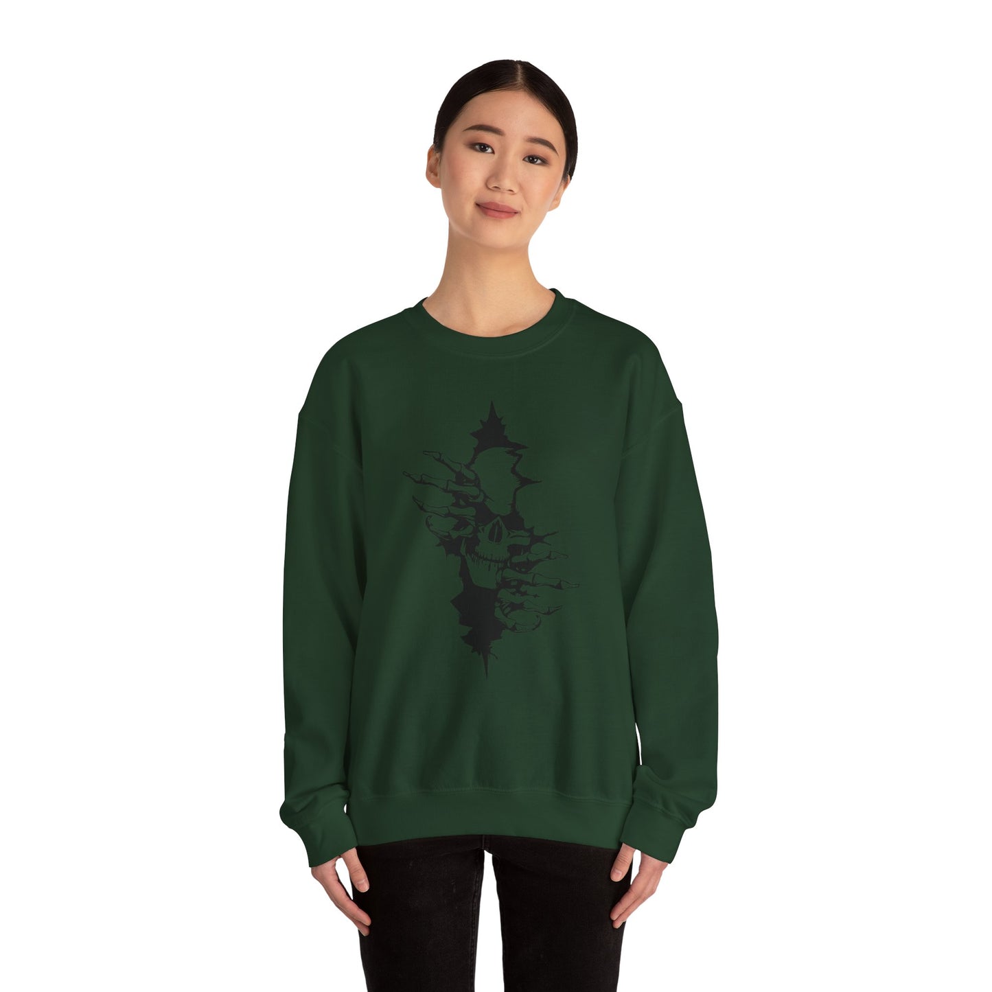 Skull Rip Crewneck Sweatshirt