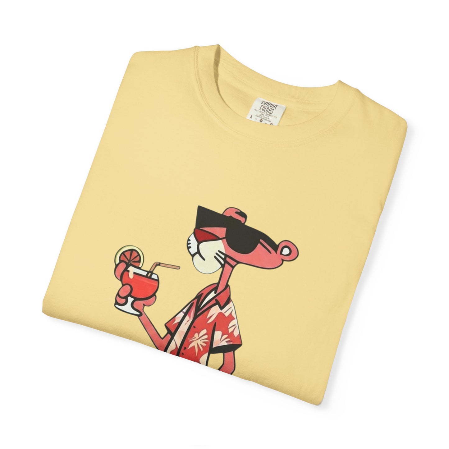 Pink Panther Hawaiian Tee — Tropical Vacation Graphic T-Shirt
