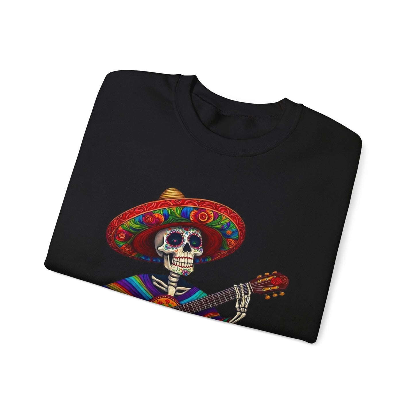 Day of the Dead Skeleton Guitar Sweatshirt