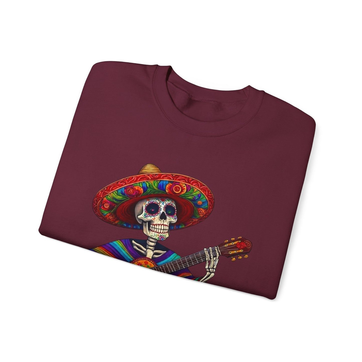 Day of the Dead Skeleton Guitar Sweatshirt