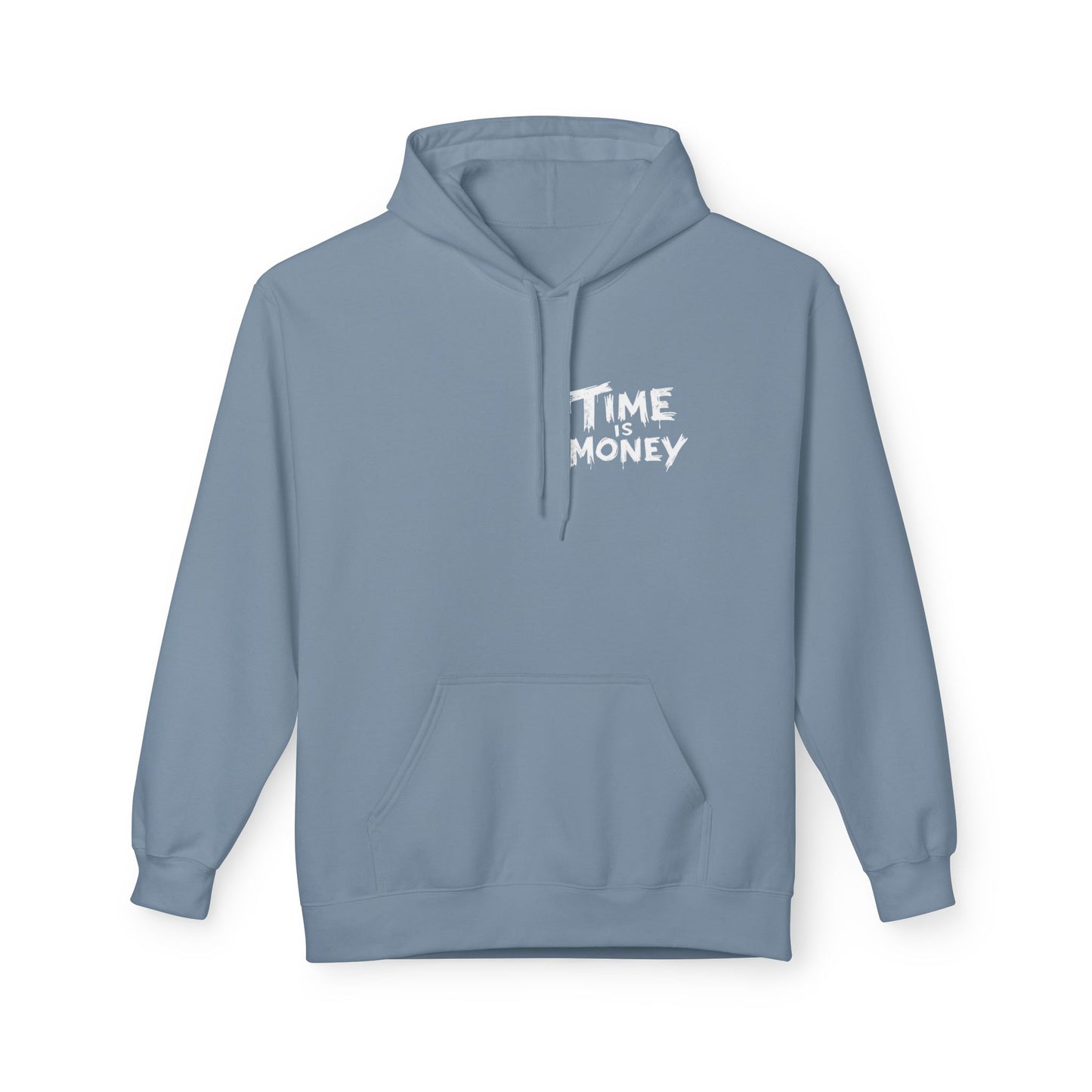 Time Is Money Hoodie — Retro Clock & Cash Graphic Pullover