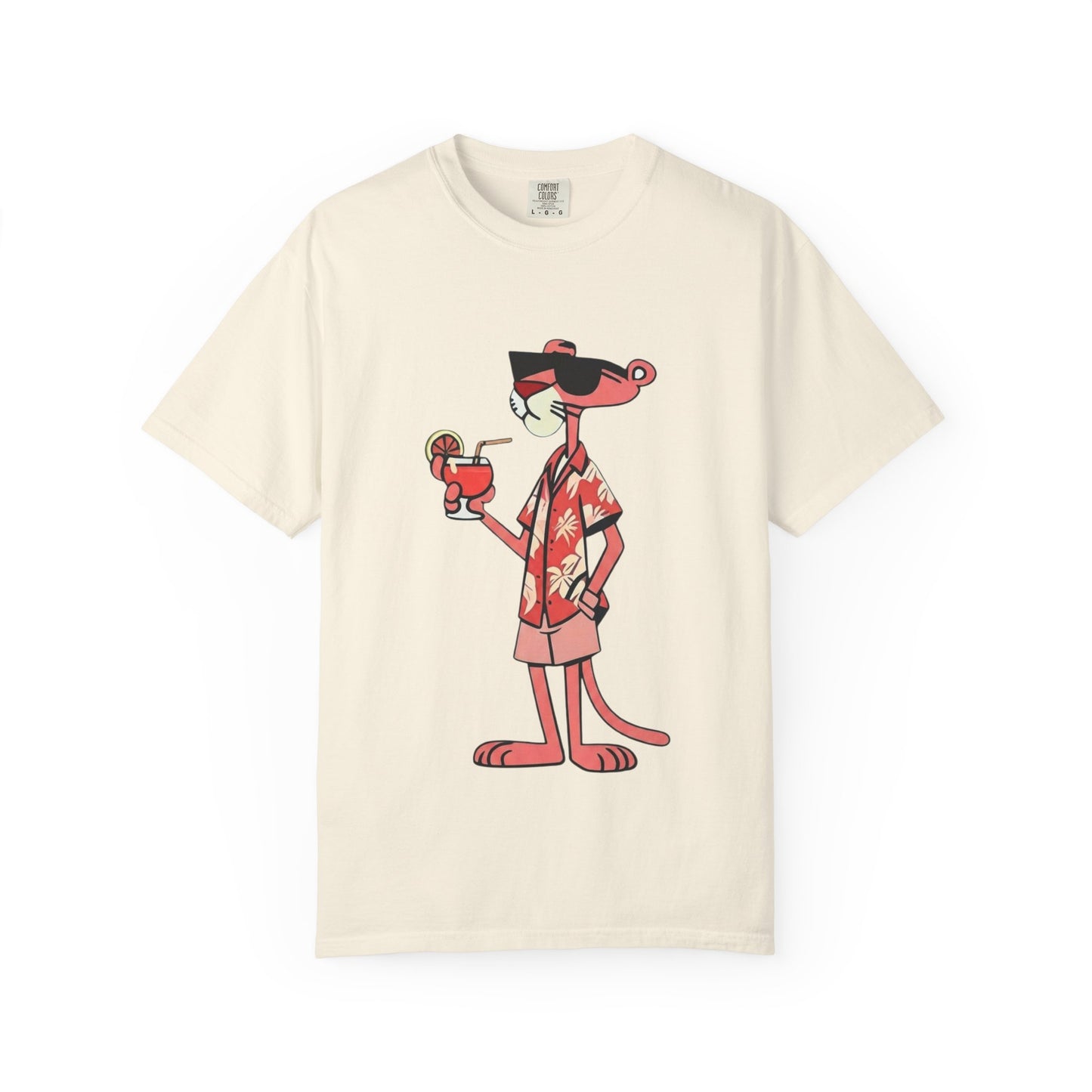 Pink Panther Hawaiian Tee — Tropical Vacation Graphic T-Shirt