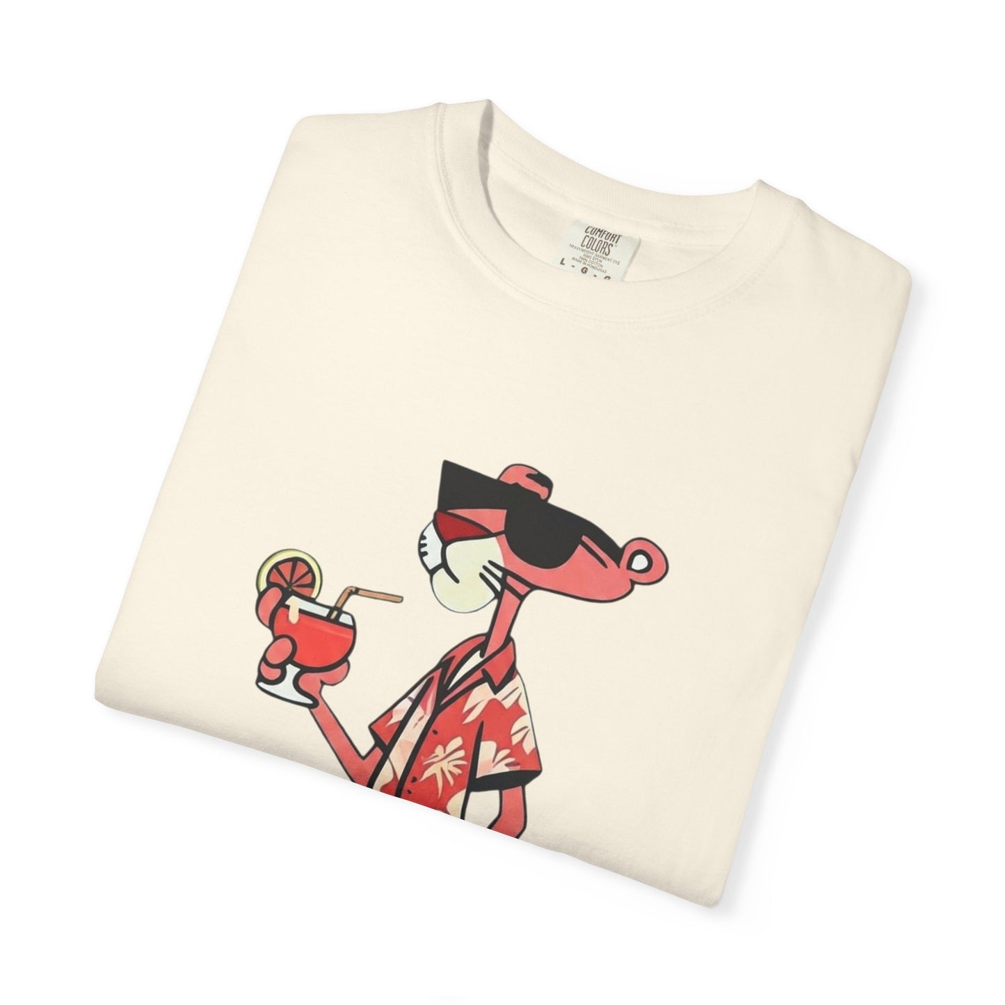 Pink Panther Hawaiian Tee — Tropical Vacation Graphic T-Shirt