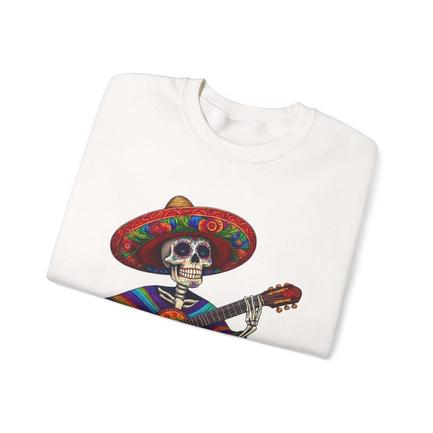 Day of the Dead Skeleton Guitar Sweatshirt
