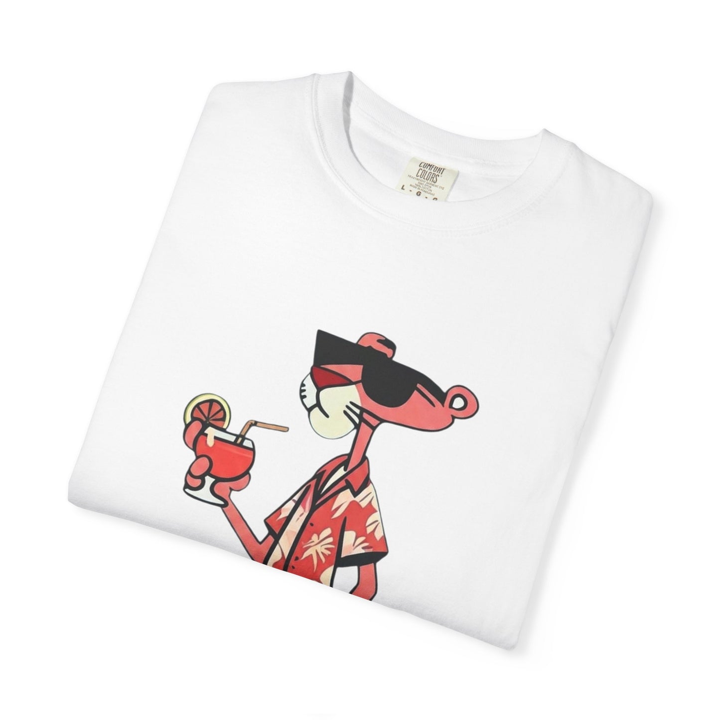 Pink Panther Hawaiian Tee — Tropical Vacation Graphic T-Shirt