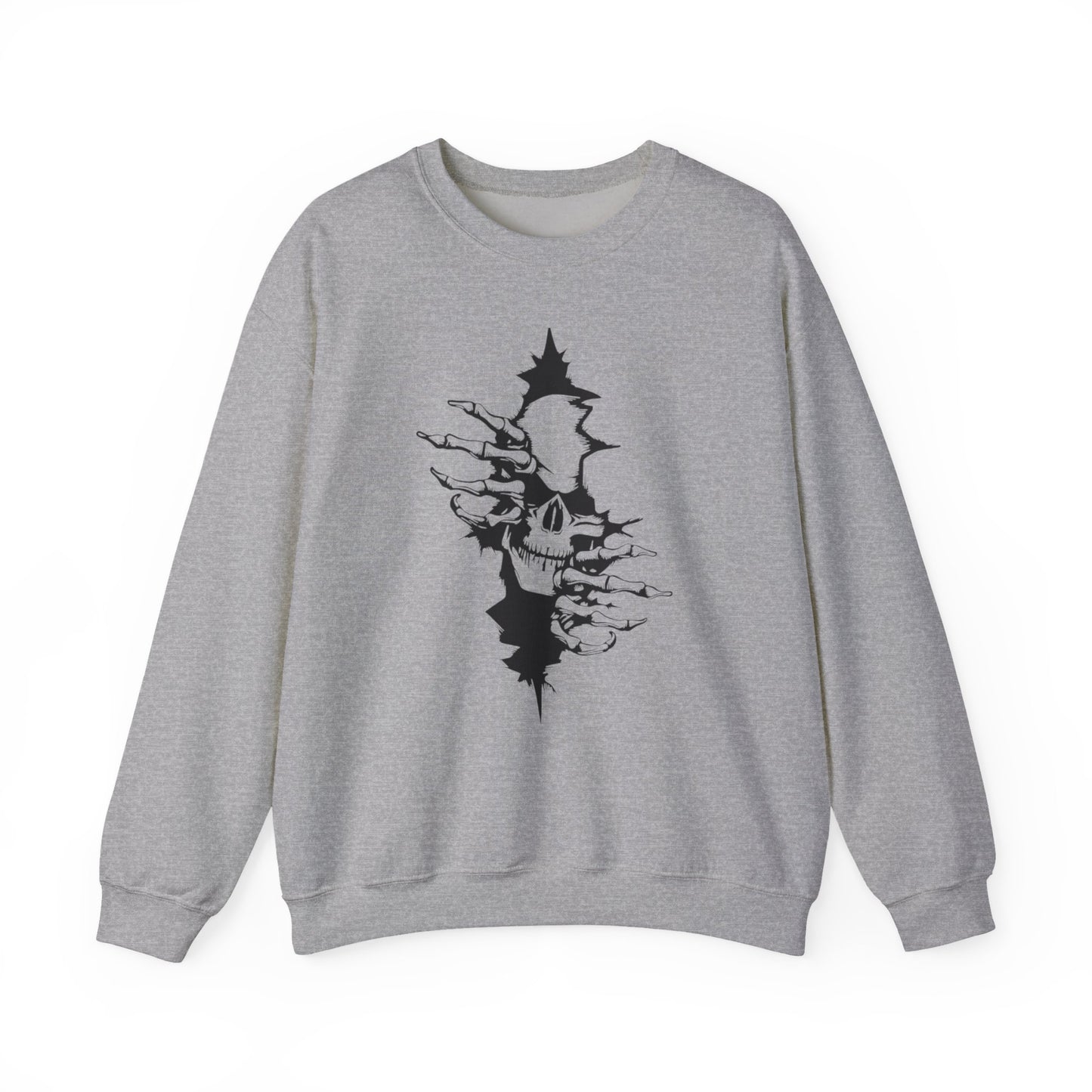 Skull Rip Crewneck Sweatshirt