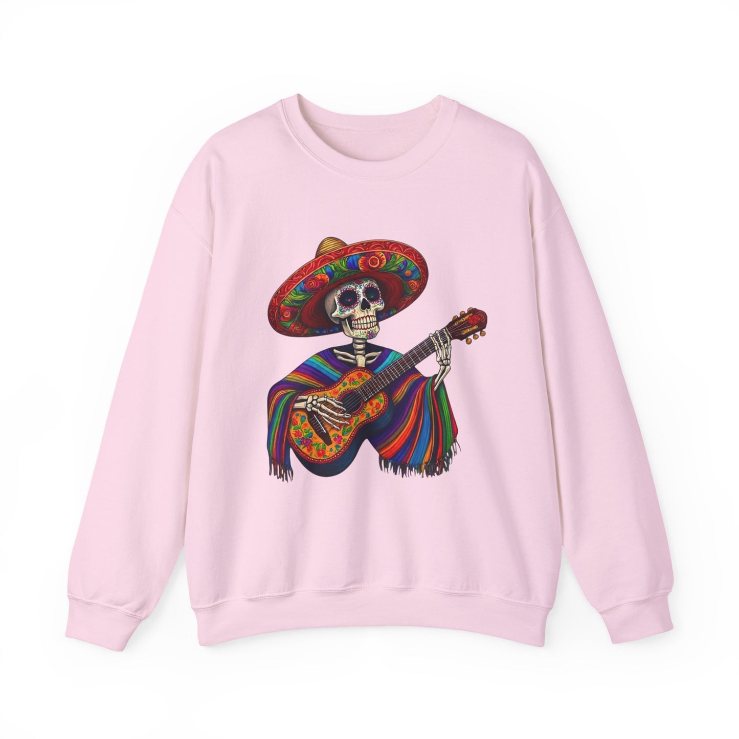 Day of the Dead Skeleton Guitar Sweatshirt
