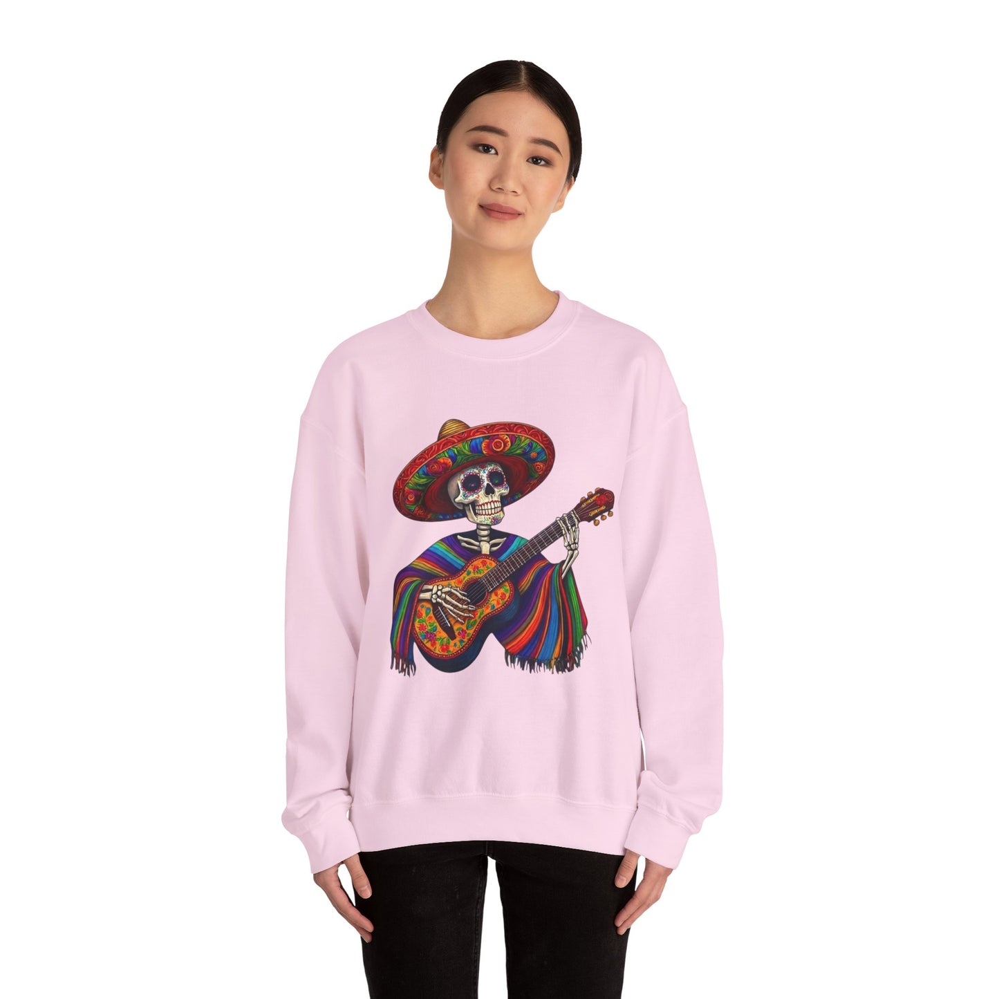 Day of the Dead Skeleton Guitar Sweatshirt