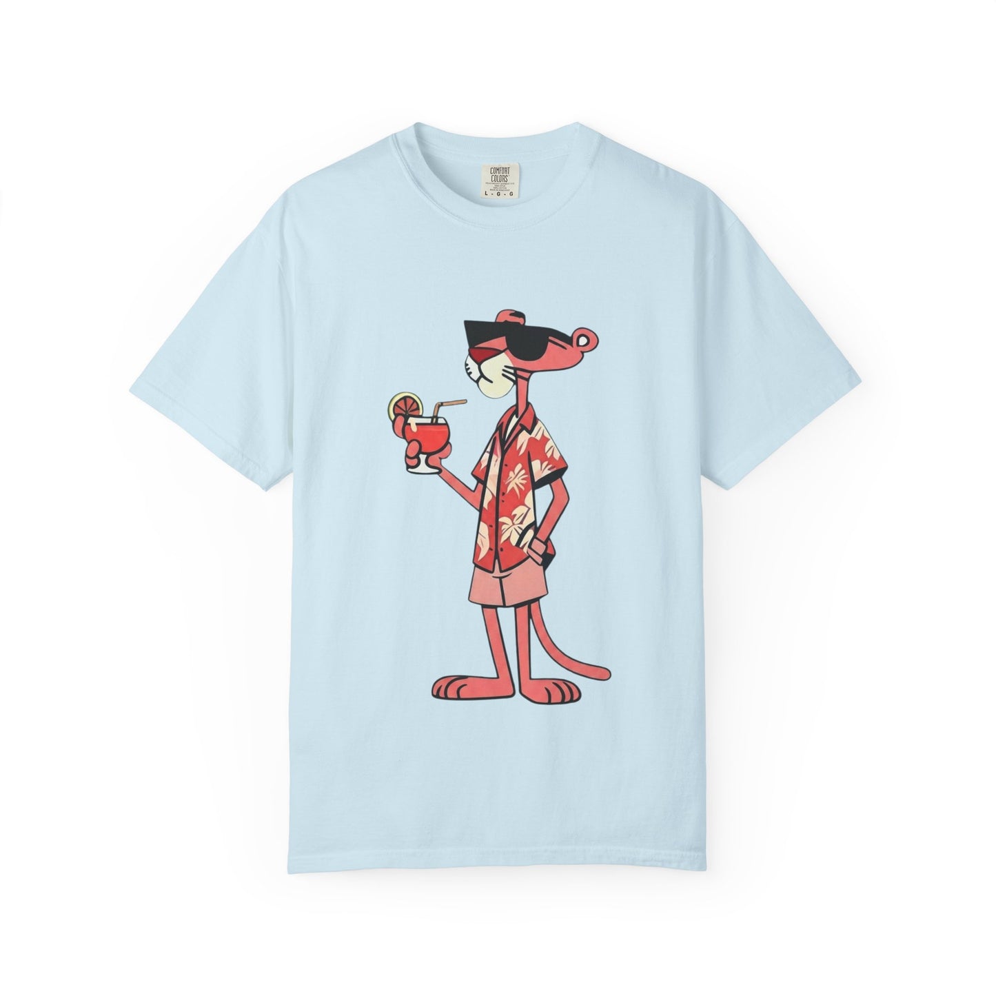 Pink Panther Hawaiian Tee — Tropical Vacation Graphic T-Shirt