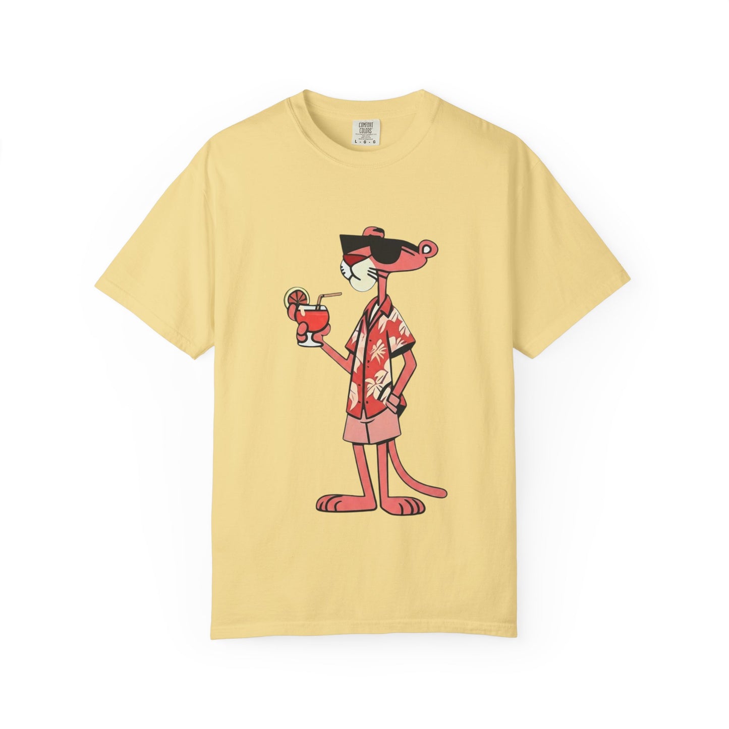 Pink Panther Hawaiian Tee — Tropical Vacation Graphic T-Shirt