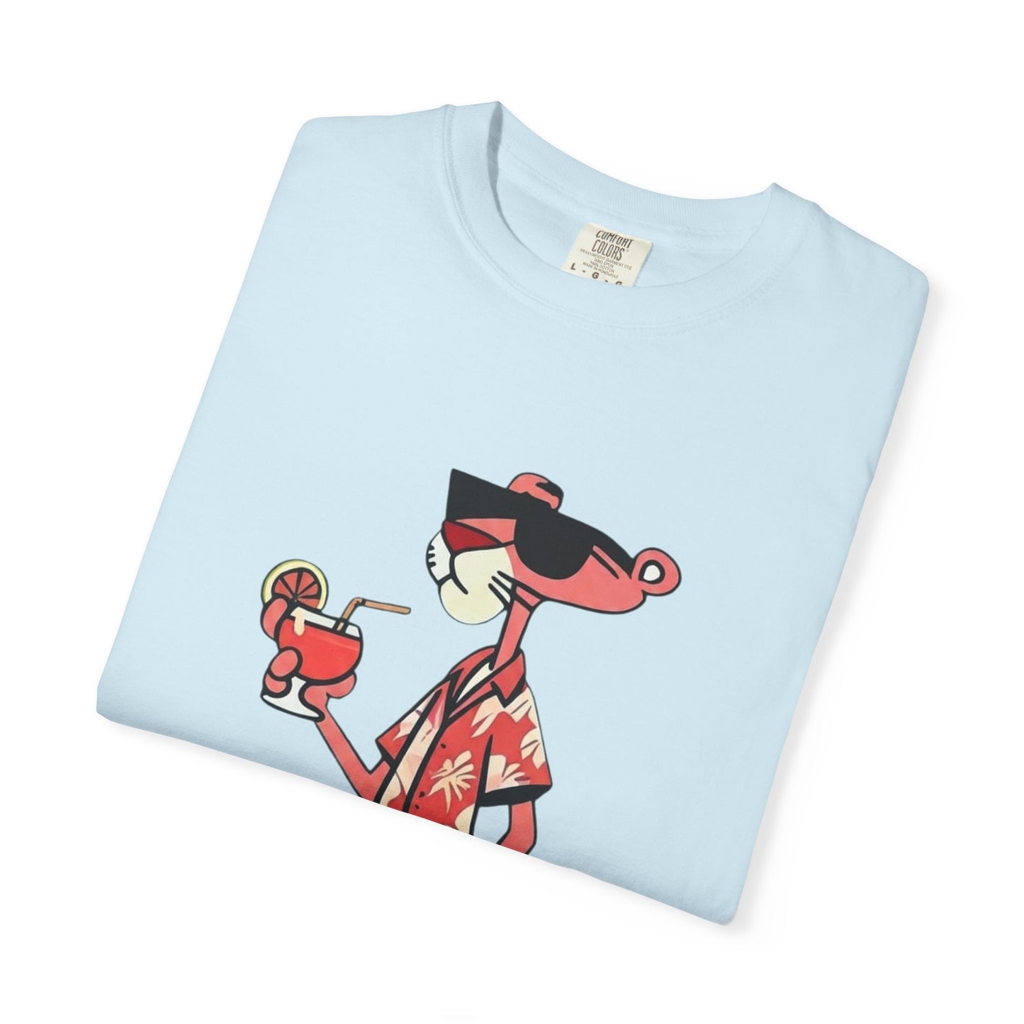 Pink Panther Hawaiian Tee — Tropical Vacation Graphic T-Shirt