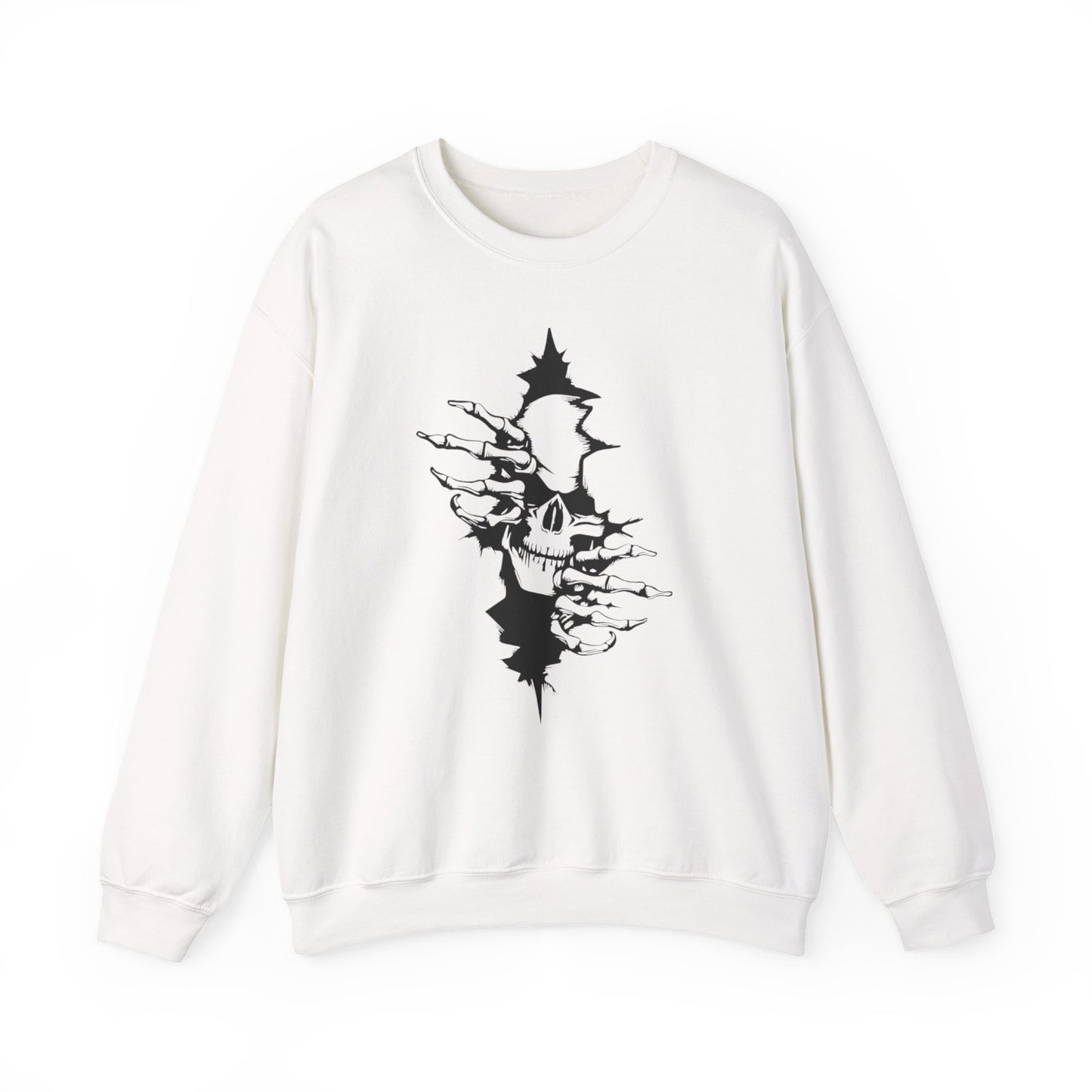 Skull Rip Crewneck Sweatshirt