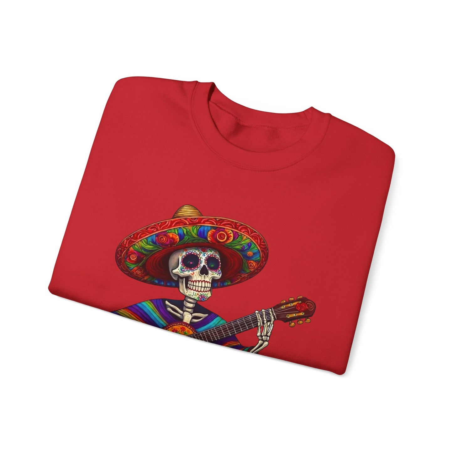 Day of the Dead Skeleton Guitar Sweatshirt