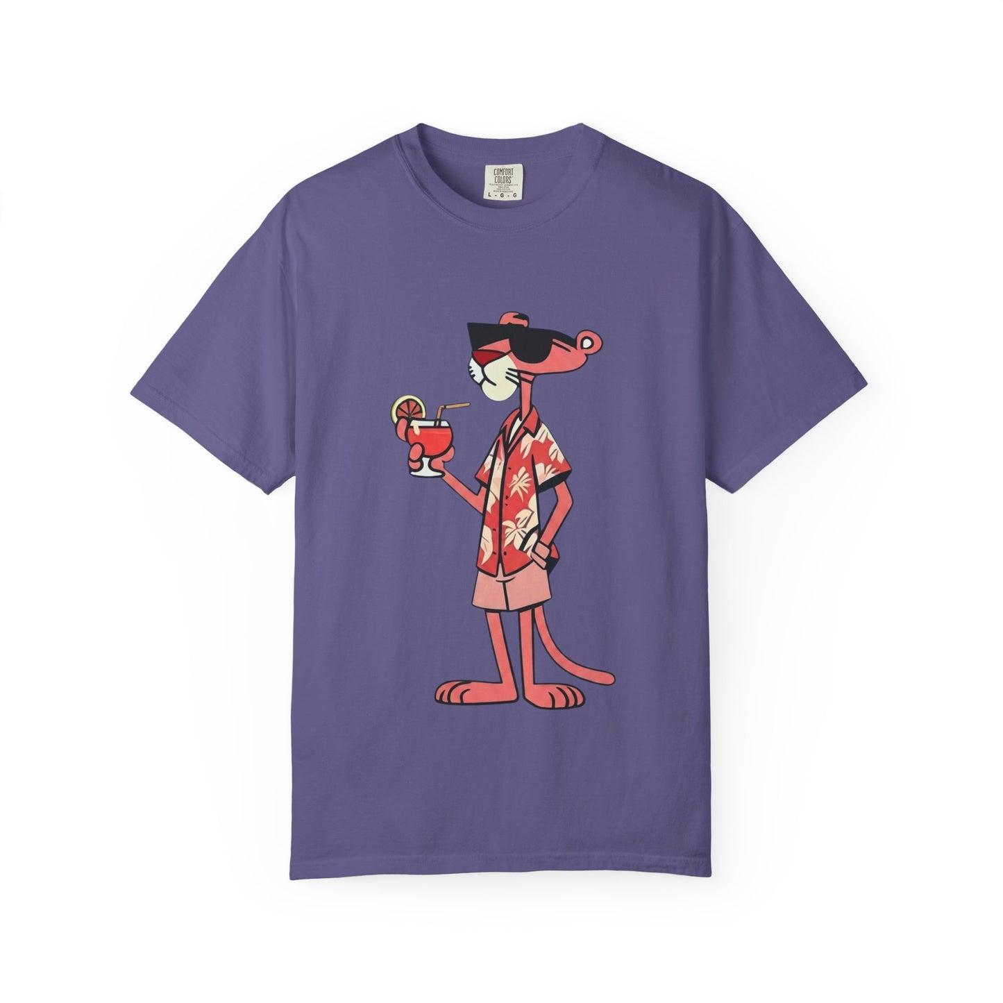 Pink Panther Hawaiian Tee — Tropical Vacation Graphic T-Shirt