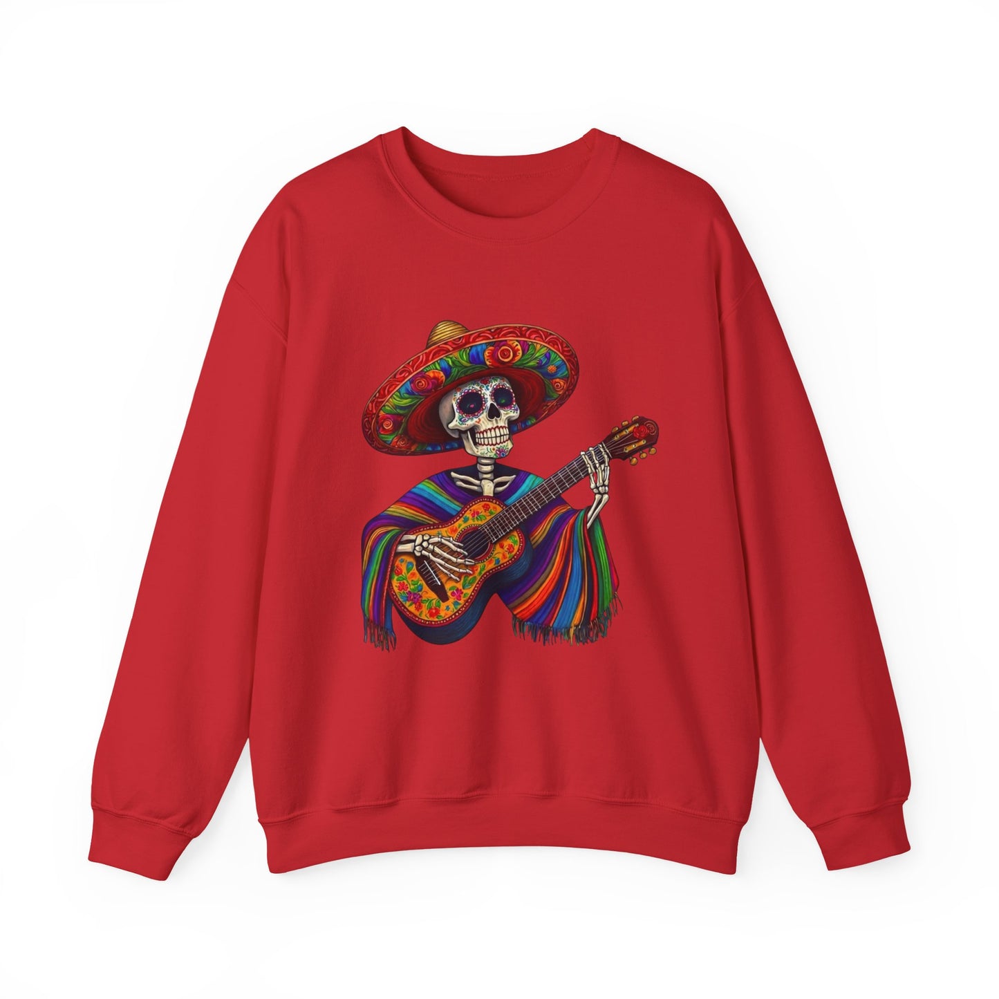 Day of the Dead Skeleton Guitar Sweatshirt