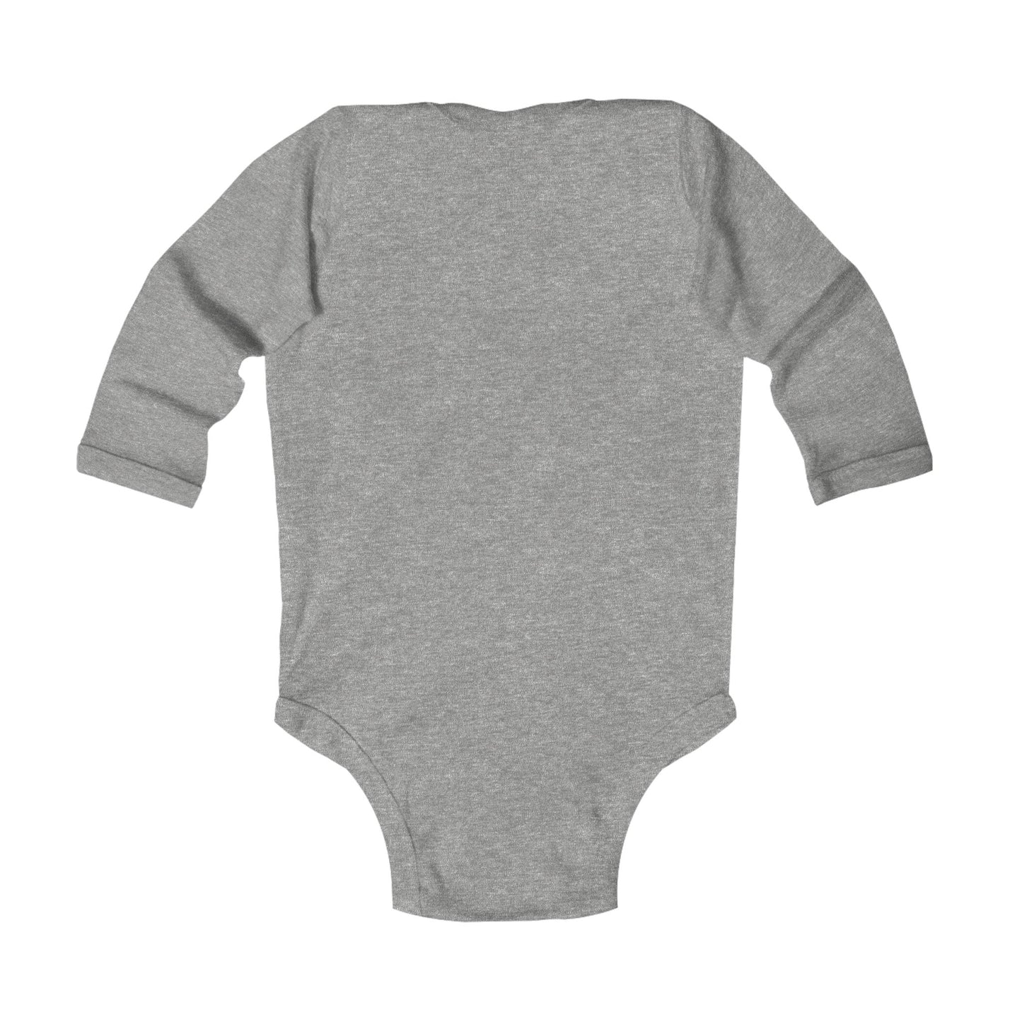 Infant Bodysuit — Cute Shark 'Nom Nom!' Long Sleeve Baby Onesie