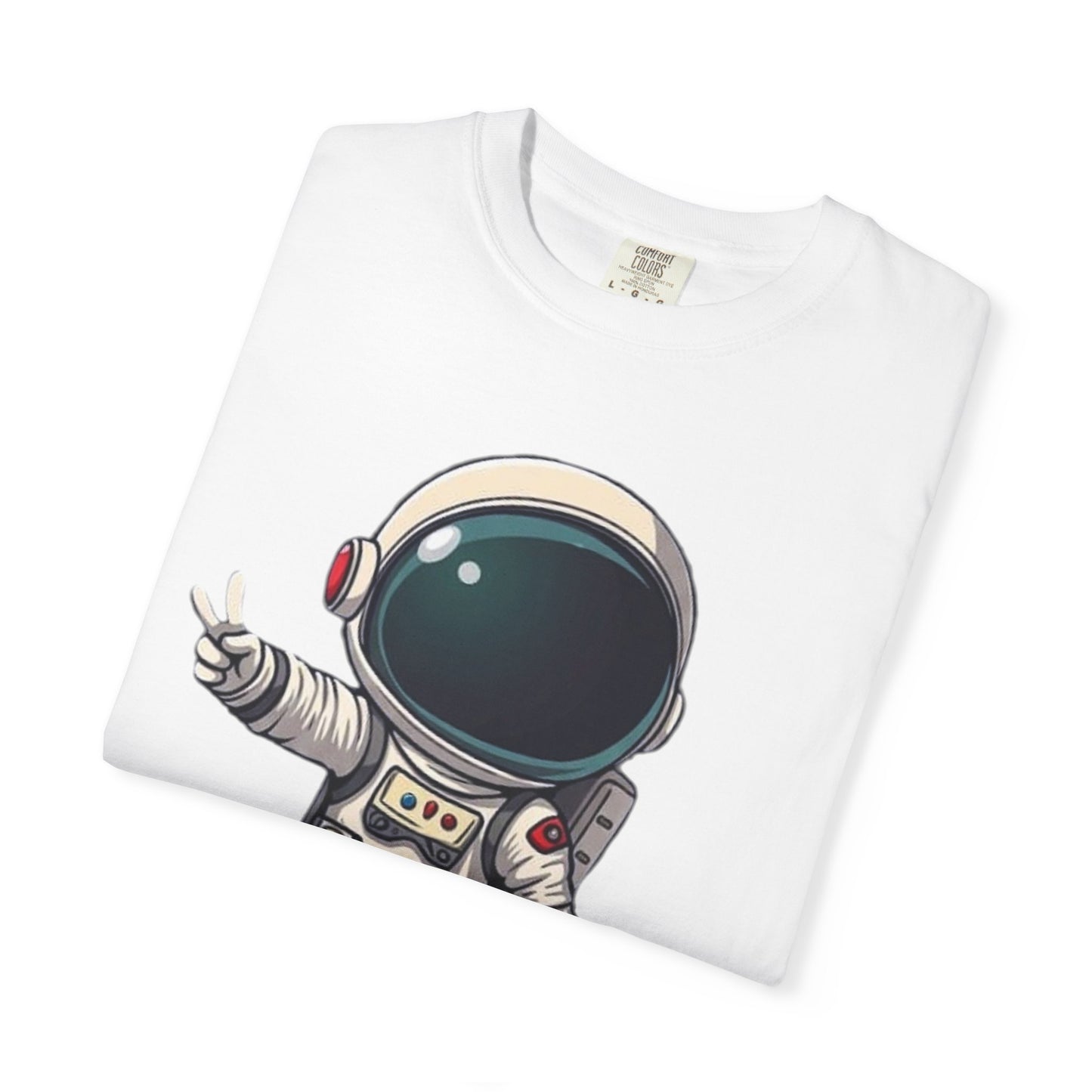 Astronaut on Saturn T-Shirt — Cute Space Explorer Graphic Tee