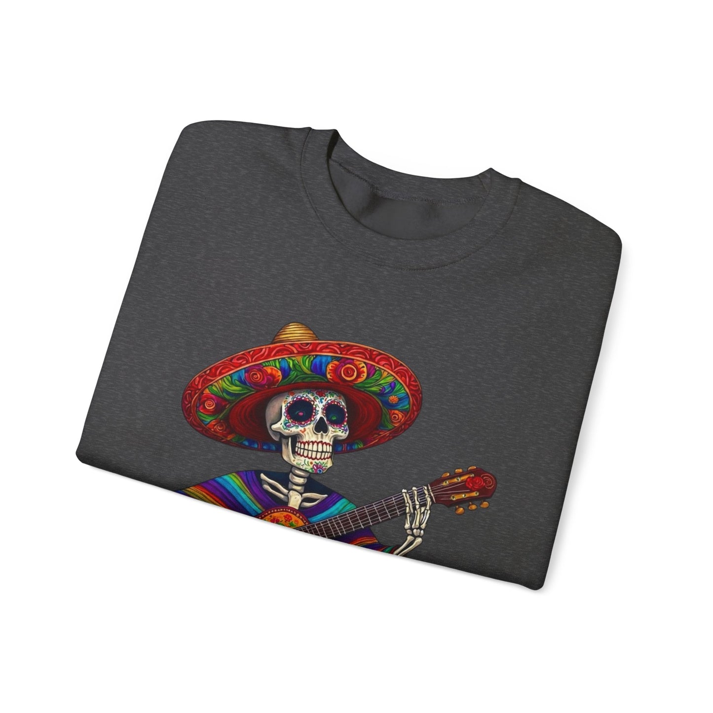 Day of the Dead Skeleton Guitar Sweatshirt