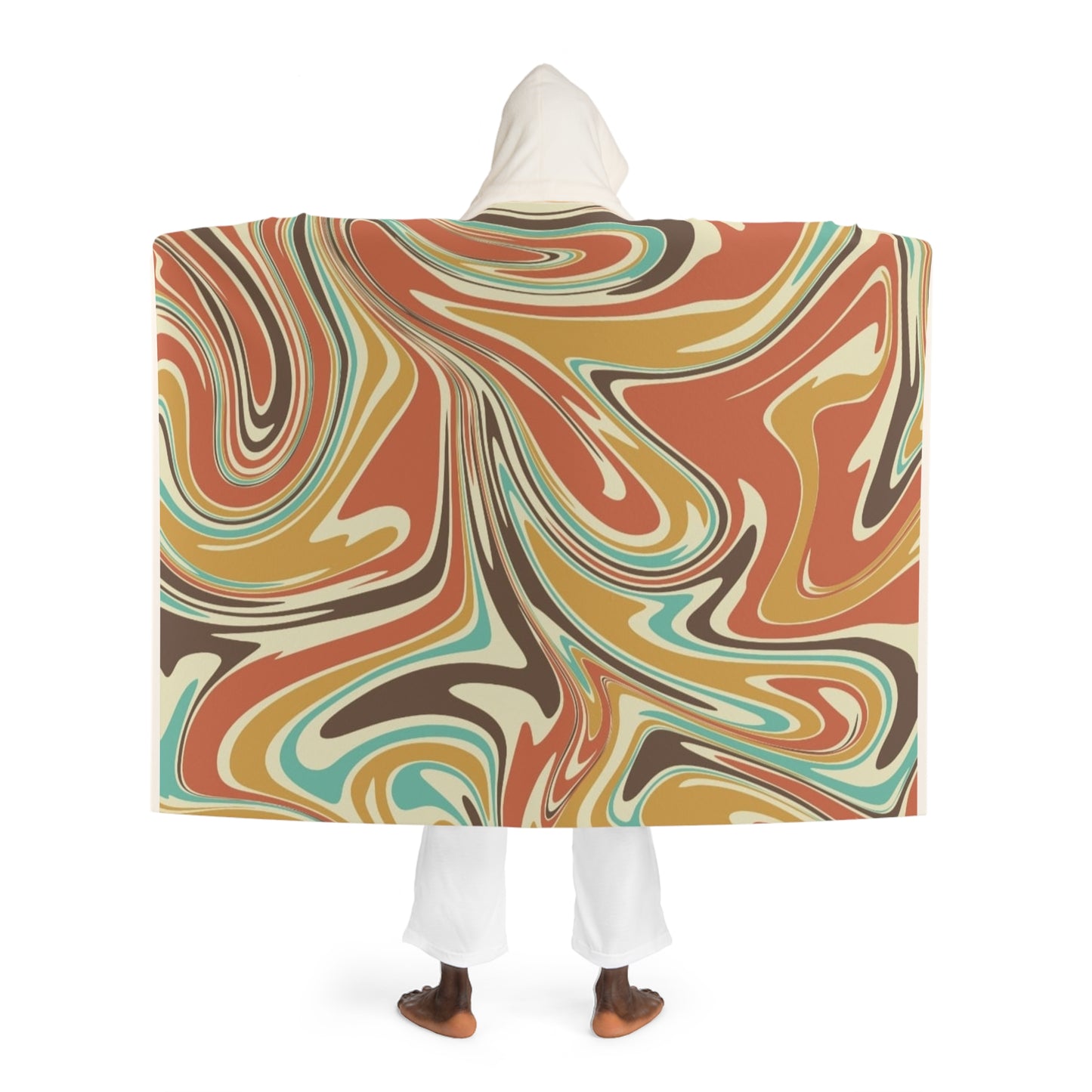 Hooded Sherpa Fleece Blanket