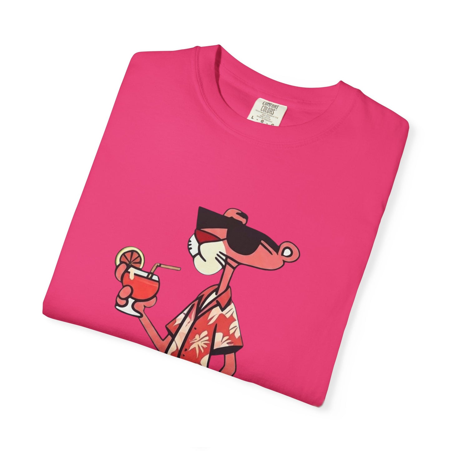Pink Panther Hawaiian Tee — Tropical Vacation Graphic T-Shirt