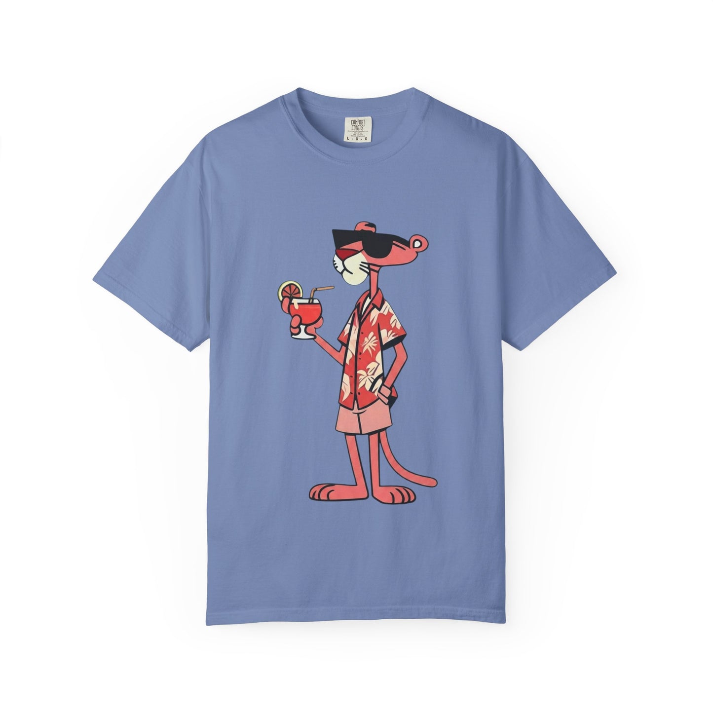 Pink Panther Hawaiian Tee — Tropical Vacation Graphic T-Shirt