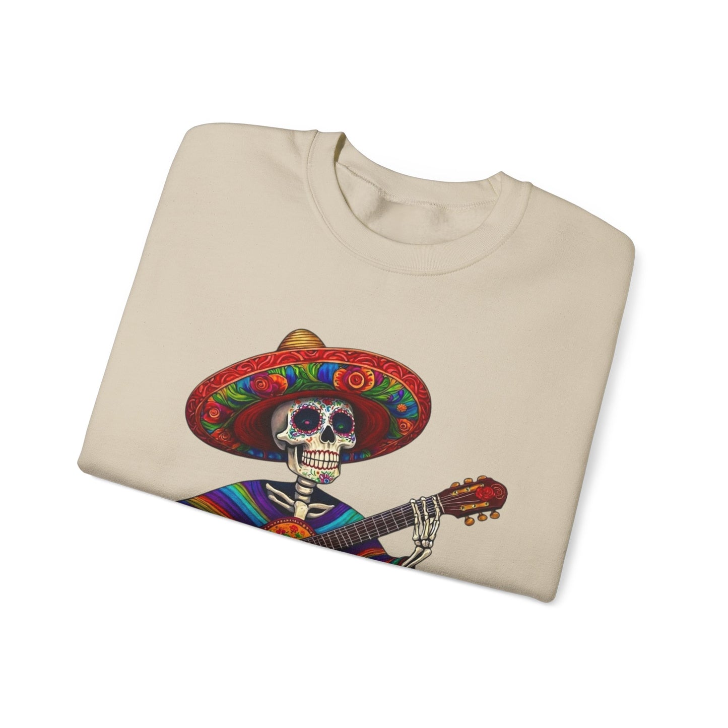 Day of the Dead Skeleton Guitar Sweatshirt