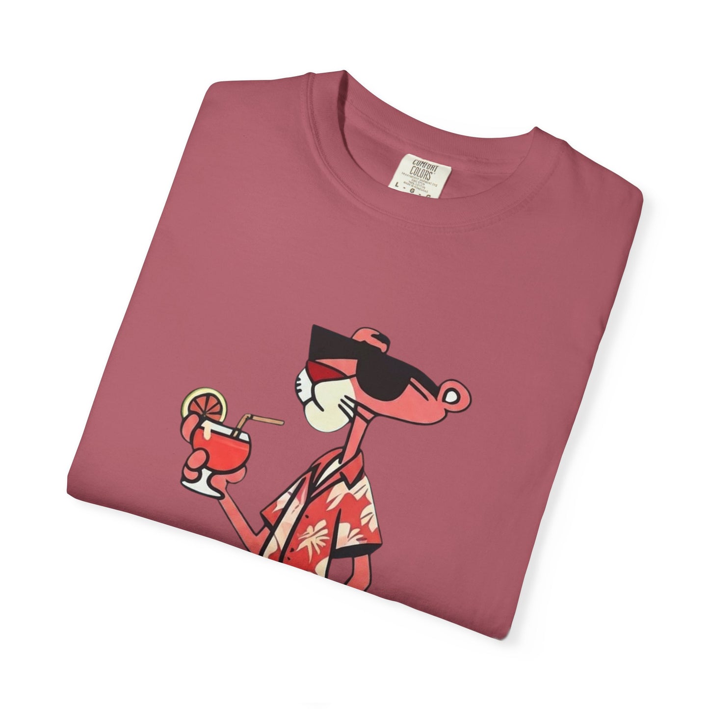 Pink Panther Hawaiian Tee — Tropical Vacation Graphic T-Shirt