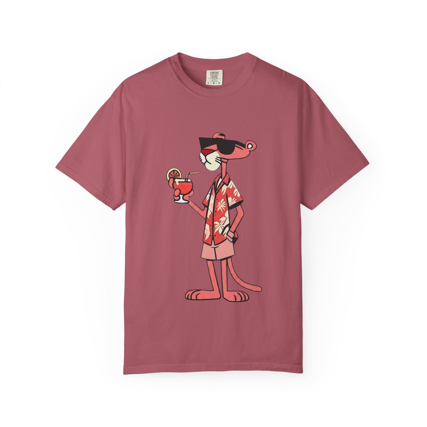 Pink Panther Hawaiian Tee — Tropical Vacation Graphic T-Shirt