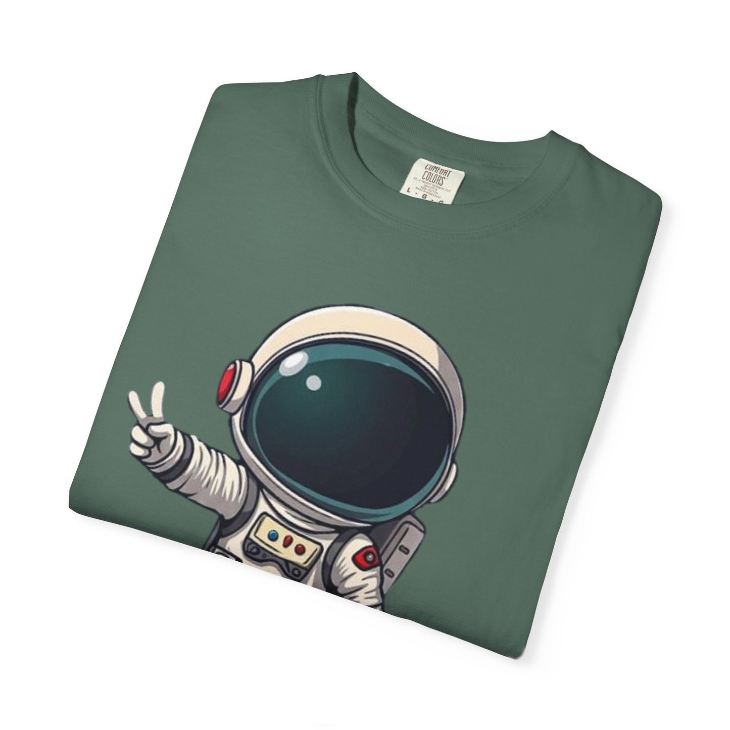 Astronaut on Saturn T-Shirt — Cute Space Explorer Graphic Tee