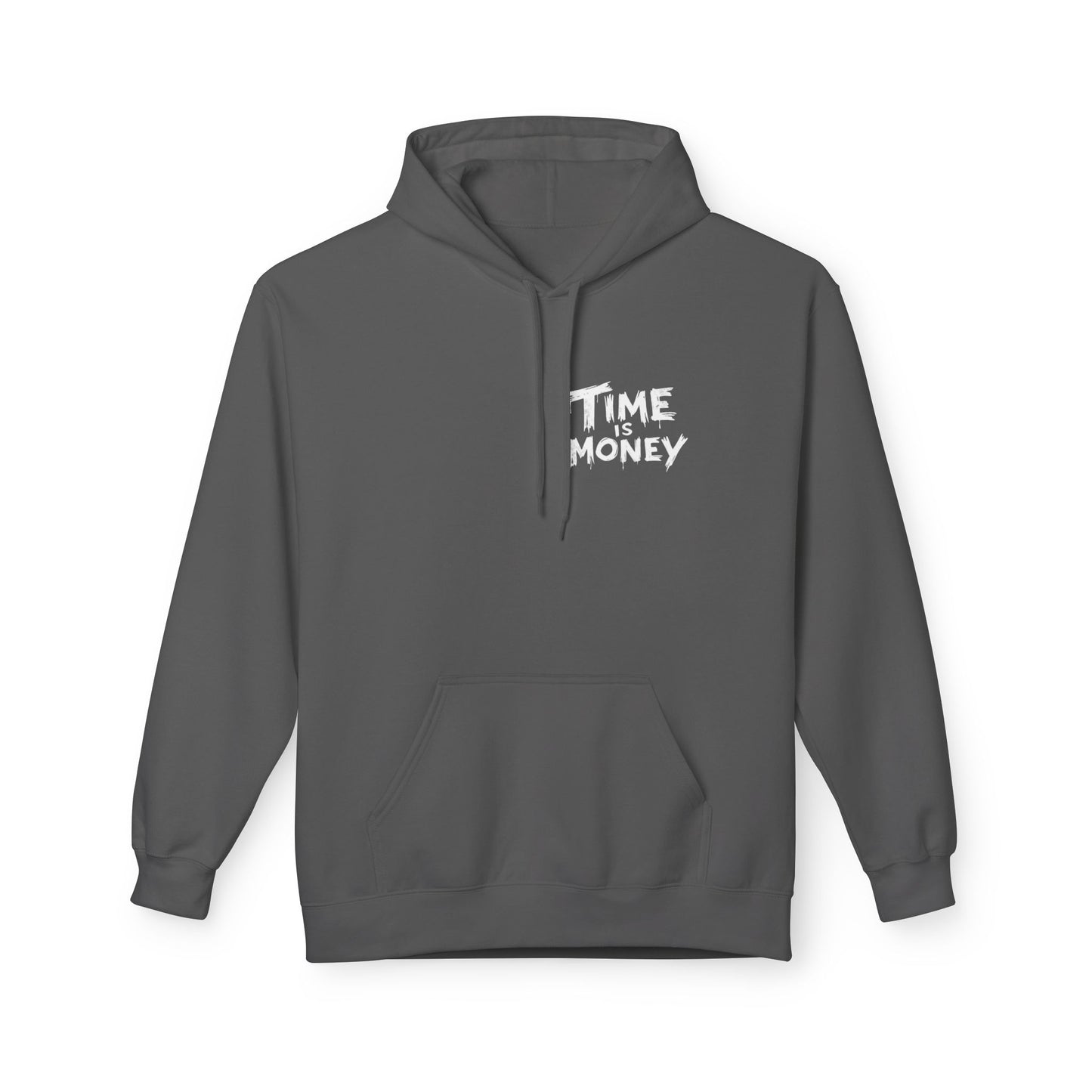 Time Is Money Hoodie — Retro Clock & Cash Graphic Pullover