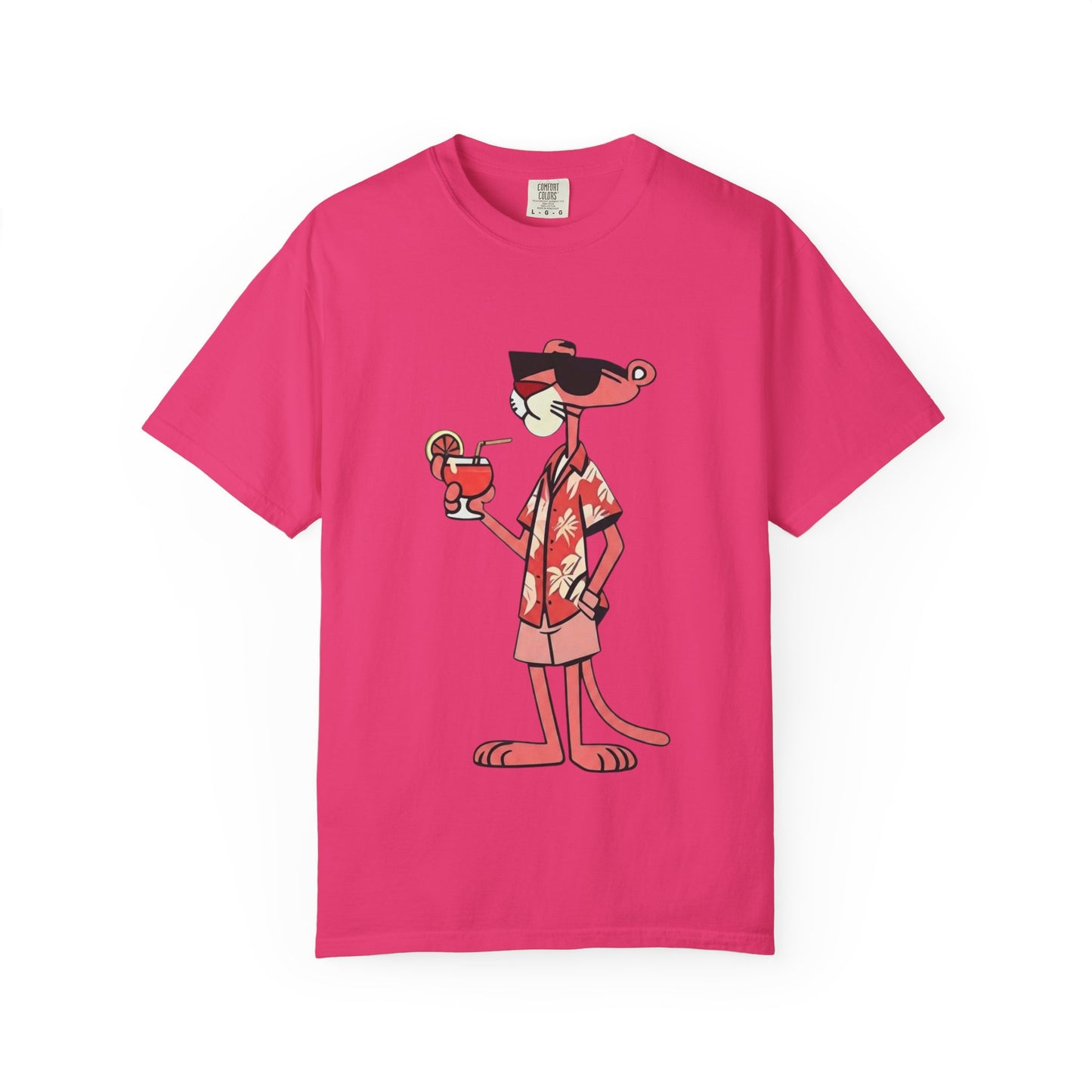 Pink Panther Hawaiian Tee — Tropical Vacation Graphic T-Shirt